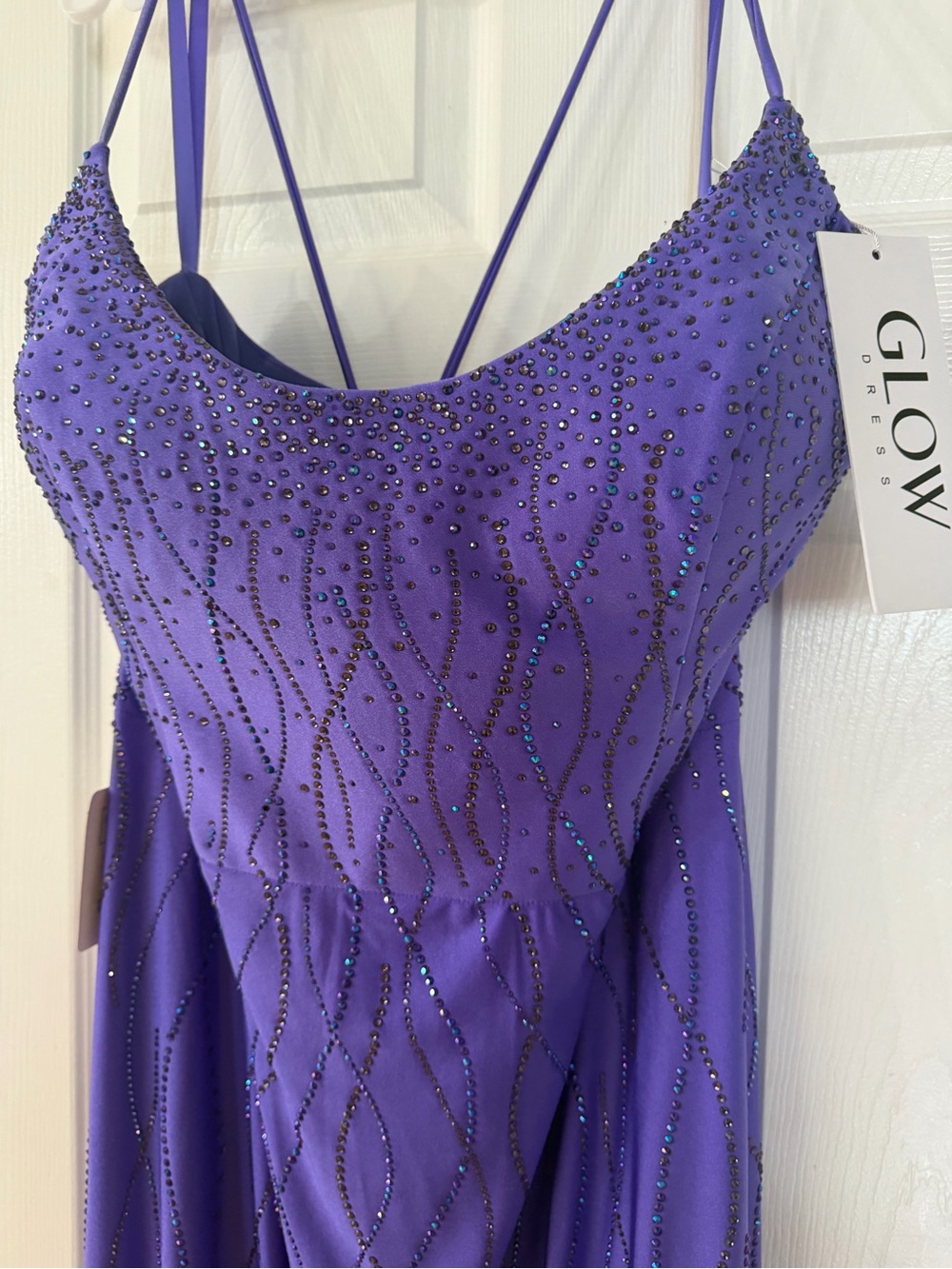 NWT Glow By Colors G1052 Gown in Ultra Violet ~ Size 22 | MSRP $498 - Picture 2 of 5